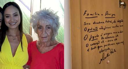 Neta encontra bilhete com pedido emocionante feito por avó com Alzheimer