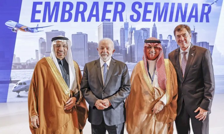 Embraer assina três acordos de investimentos na Arábia Saudita