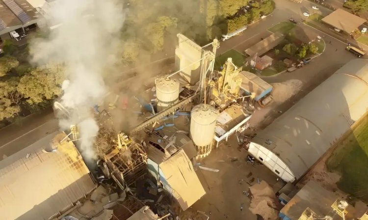 Excesso de poeira de grãos causou explosão em silo no Paraná em julho