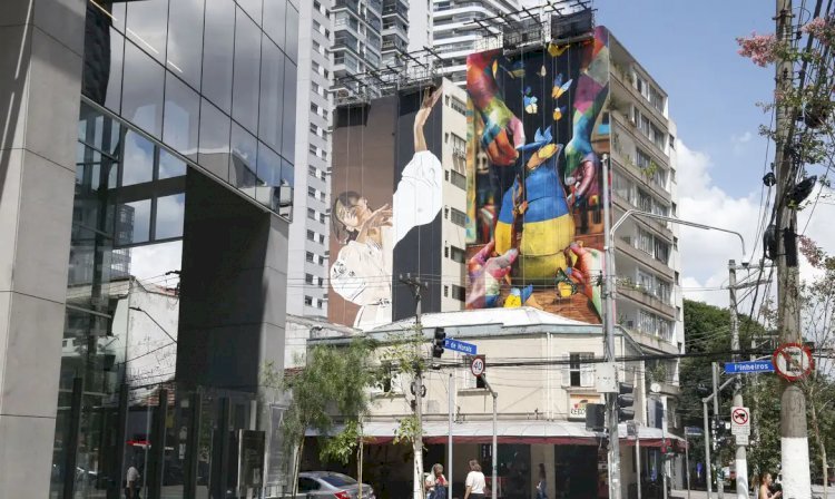 Geral Guerra na Ucrânia e meio ambiente são temas de mural em São Paulo